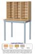 18 Space Pigeonhole Unit with Table - view 1