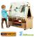 Double-sided 4 Station Easel with Tall Storage Trolley (Preschool) - view 1