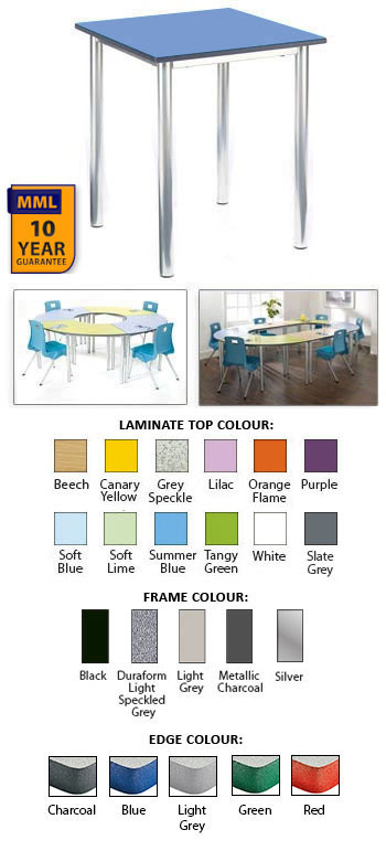 Square Contemporary Meeting Room Table
