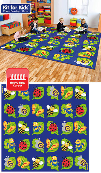 Back to Nature Square Bug Placement Rug - 3m x 3m
