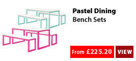 Pastel Dining Bench Sets