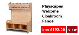 Playscapes Welcome Cloakroom Furniture Range