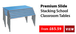 Premium Slide Stacking School Classroom Tables