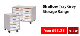 Shallow Tray Grey Storage Range