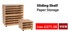 Sliding Shelf Paper Storage
