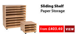 Sliding Shelf Paper Storage Range