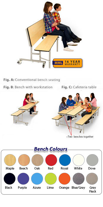 Spaceright Folding Convertible Bench Unit