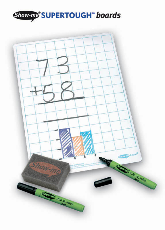 Show-Me SUPERTOUGH Gridded Drywipe Boards