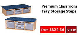 Premium Classroom Tray Storage Steps 