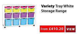 Variety Tray White Storage Range